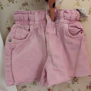 ZARA Baby Denim pink shorts
